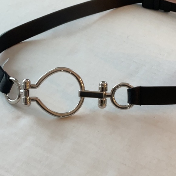 Via Spiga clasp adjustable belt, Black with silver clasp size small - Picture 7 of 7